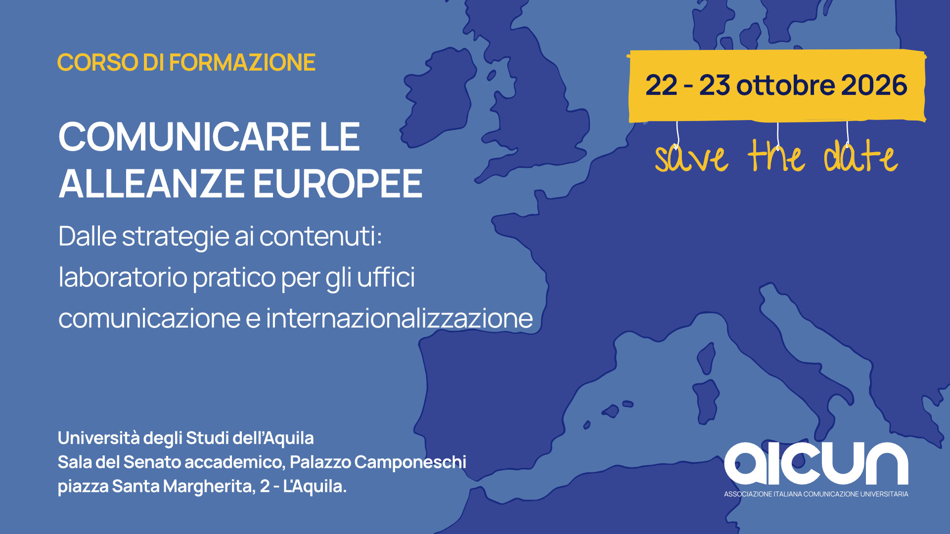 banner corso di formazione sulla comunicazione delle alleanze europee