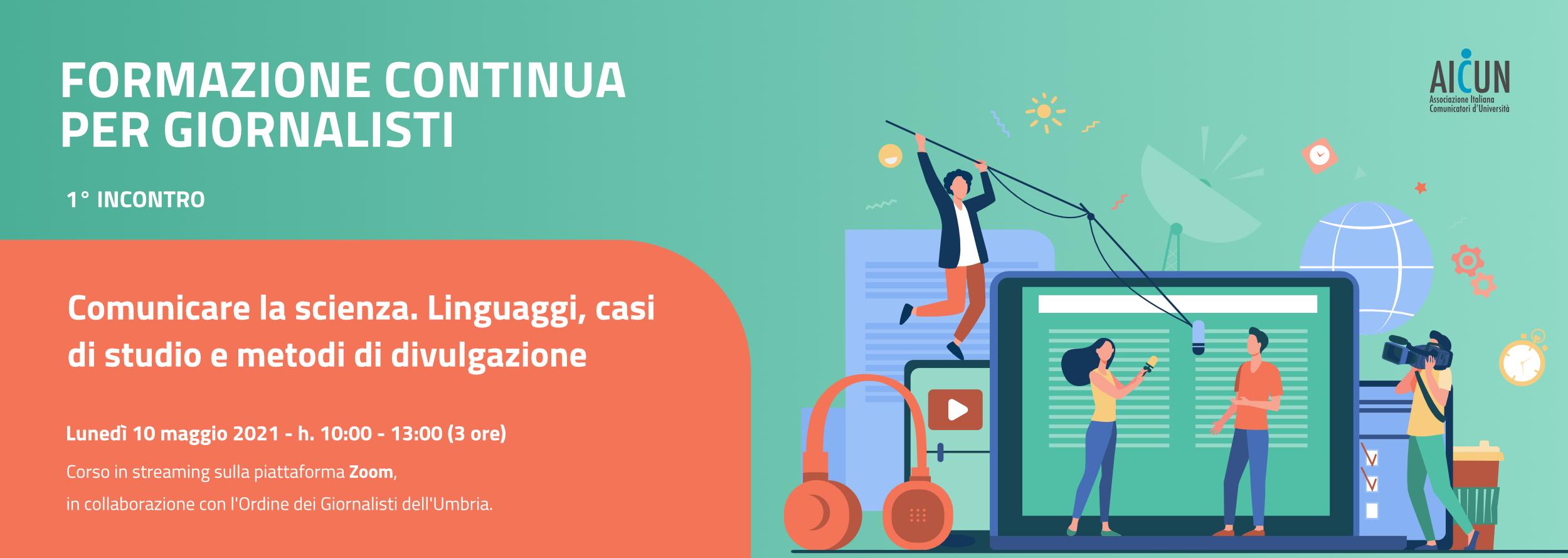 corso formazione giornalisti comunicare la scienza