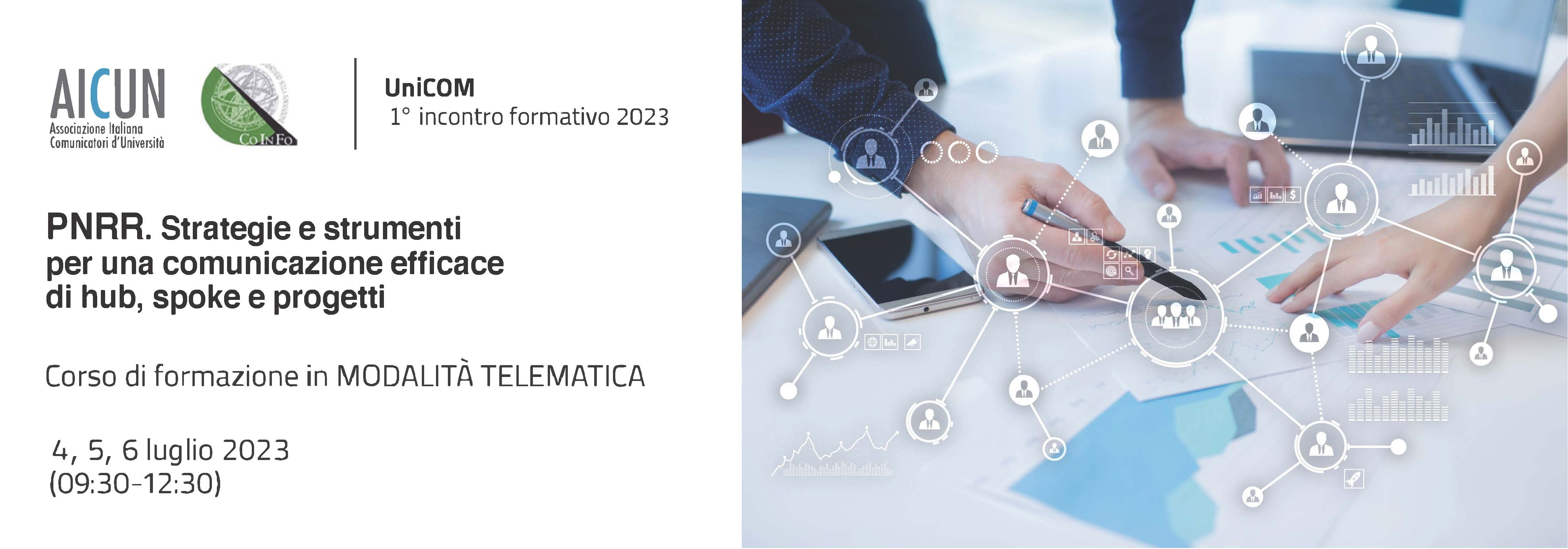 1 Corso di formazione UniCOM 2023 La comunicazione del PNRR